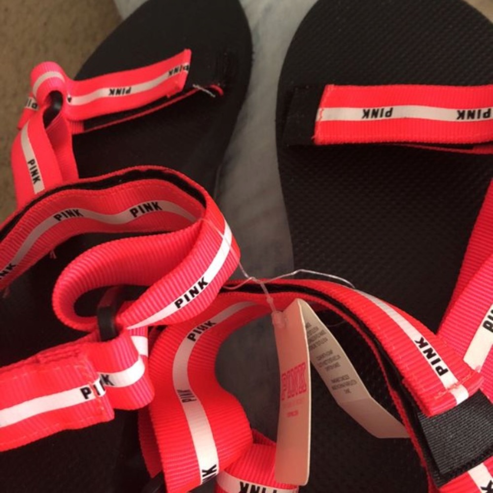 Pink hiking sandals